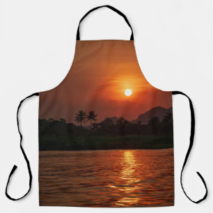 Tropische Sonnenuntergangs-Schürze Schürze
