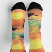 Tropische Sonnenuntergangssocken Socken (Oben)