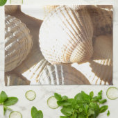 Tropische sonnige exotische Muscheln Handtuch (Gefaltet)