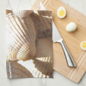 Tropische sonnige exotische Muscheln Handtuch (Viertel Falte)
