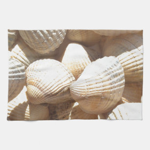 Tropische sonnige exotische Muscheln Handtuch