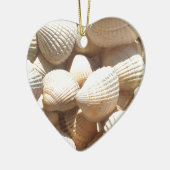Tropische sonnige exotische Muscheln Keramik Ornament (Links)