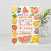 Tropische Splash zum Geburtstag Einladung (Stehend Vorderseite)