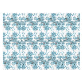 Tropische Starfish-Muschel-korallenrotes blaues Tischdecke (Vorderseite (Horizontal))