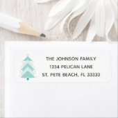 Tropische Starfish Weihnachtsbaum-Rücksendeadresse (Insitu)