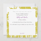 Tropische Stilgruppe Einladung (Rückseite)