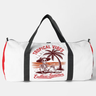 Tropische Stimmung Endloser Sommer Skelett Duffle Bag