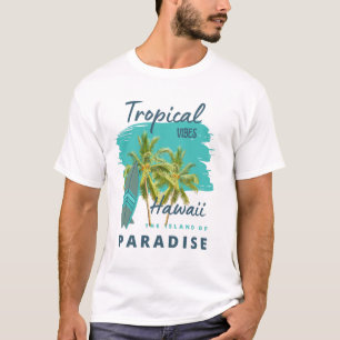 Tropische Stimmung Hawaii Insel des Paradieses T-Shirt