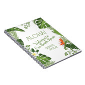 Tropische Strand-Haus-Ferien-Mietgast-Buch Notizblock (Rechte Seite)