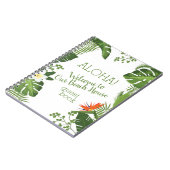 Tropische Strand-Haus-Ferien-Mietgast-Buch Notizblock (Linke Seite)