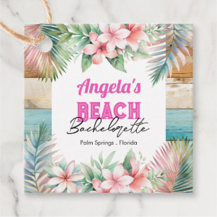 Tropische Strand-Junggesellinnenparty Geschenkanhänger