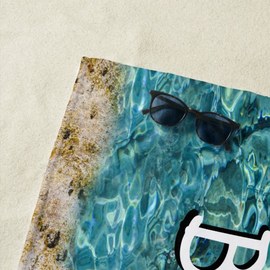 Tropische Strand-Ozean-Wasser-Ansicht Strandtuch (Beispiel)