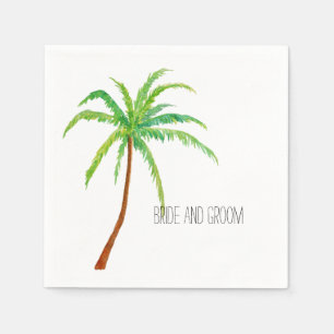 Tropische Strand-Palme Serviette