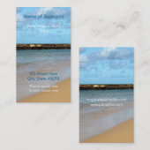 Tropische Strand-Paradies-Visitenkarten Visitenkarte (Vorne/Hinten)