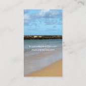 Tropische Strand-Paradies-Visitenkarten Visitenkarte (Rückseite)