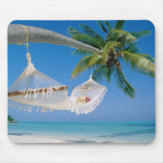 Tropische Strand-Szenen-Mausunterlage Mousepad (Vorne)