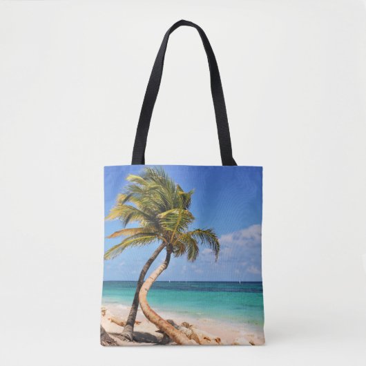 Tropische Strand-und Palme Tasche (Vorderseite)