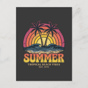 Tropische Strand-Vibes - Sommerferien Urlaub  Feiertagspostkarte