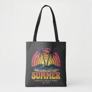 Tropische Strand-Vibes - Sommerferien Urlaub  Tasche