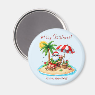 Tropische Strand- & Weihnachtsfeier mit Santa Magnet