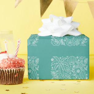 Tropische Strandatmosphäre Geschenkpapier