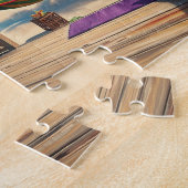 Tropische Strandbar-Hängematten-Kunst Puzzle (Seite)