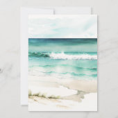 Tropische Strandblüte 60. Geburtstagsparty Einladung (Rückseite)