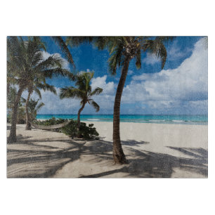 Tropische Strände Anguilla Beach, Palm Tree Schneidebrett