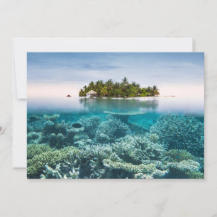Tropische Strände Ari Atoll Maldives Dankeskarte
