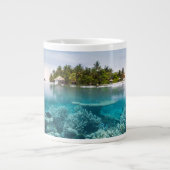 Tropische Strände | Ari Atoll Maldives Jumbo-Tasse (Vorderseite)