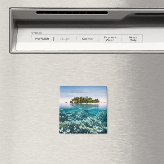 Tropische Strände | Ari Atoll Maldives Magnet (In Situ (Geschirrspüler))
