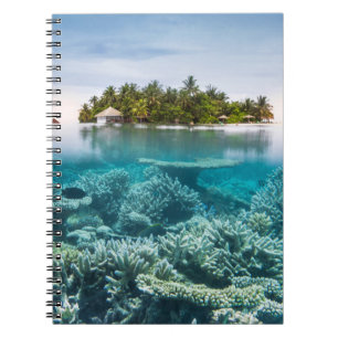 Tropische Strände Ari Atoll Maldives Notizblock