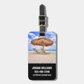 Tropische Strände | Aruba Sandy Beach Gepäckanhänger (Vorderseite vertikal)