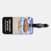 Tropische Strände | Aruba Sandy Beach Gepäckanhänger (Rückseite horizontal)