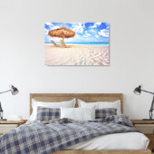 Tropische Strände | Aruba Sandy Beach Leinwanddruck (Insitu (Schlafzimmer))