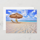 Tropische Strände | Aruba Sandy Beach Postkarte (Vorne/Hinten)