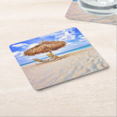 Tropische Strände | Aruba Sandy Beach Rechteckiger Pappuntersetzer (angewinkelt)