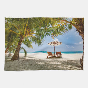 Tropische Strände   Beach Dominikanische Republik Geschirrtuch