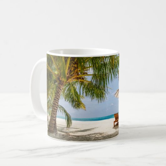 Tropische Strände | Beach Dominikanische Republik Kaffeetasse (Vorderseite Links)