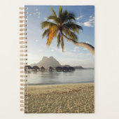 Tropische Strände | Beach Huts, Bora Bora Planer (Vorderseite)