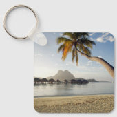 Tropische Strände | Beach Huts, Bora Bora Schlüsselanhänger (Vorderseite)