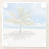 Tropische Strände | Bora Bora, Französisch-Polynes Glasuntersetzer (Rückseite)