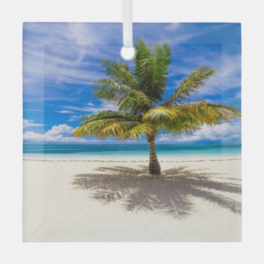 Tropische Strände | Bora Bora, Französisch-Polynes Ornament Aus Glas (Vorderseite)