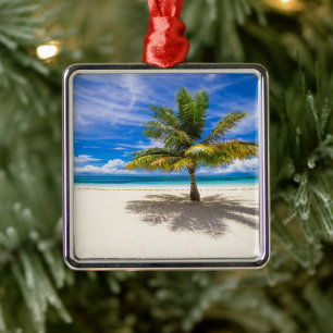 Tropische Strände Bora Bora, Französisch-Polynes Ornament Aus Metall