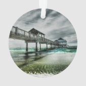 Tropische Strände | Clearwater Florida Ornament (Rückseite)