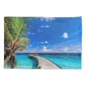 Tropische Strände | Dusit Thani Maldives Kissenbezug (Rückseite)