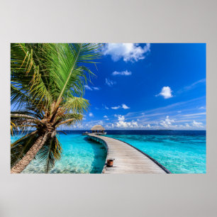 Tropische Strände Dusit Thani Maldives Poster