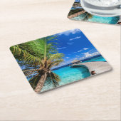 Tropische Strände | Dusit Thani Maldives Rechteckiger Pappuntersetzer (angewinkelt)