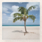 Tropische Strände | Eagle Beach, Aruba Glasuntersetzer (Vorderseite)