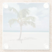 Tropische Strände | Eagle Beach, Aruba Glasuntersetzer (Rückseite)